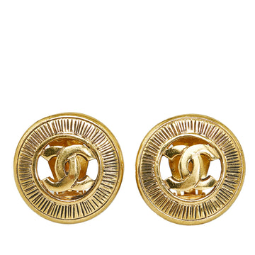 CHANEL CC Clip On Earrings Costume Earrings