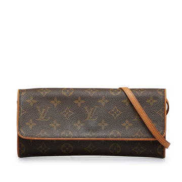 LOUIS VUITTON Monogram Pochette Twin GM Crossbody Bag