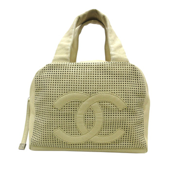 Chanel Vintage Perforated CC Bowler Handbag