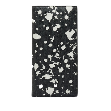 DIOR × Kris Van Assche Oblique Paint Splatter Wallet Long Wallets