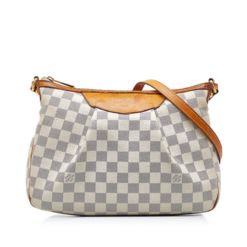 LOUIS VUITTON Damier Azur Siracusa PM Crossbody Bag