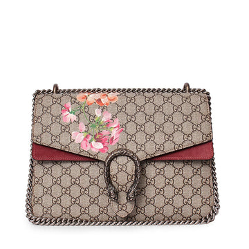 GUCCI GG Supreme Blooms Dionysus Medium Shoulder Bag Beige