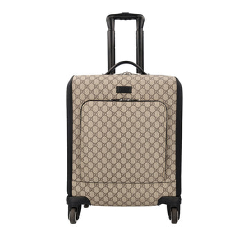 GUCCI GG Supreme Carry-On Suitcase Beige