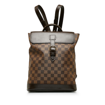 LOUIS VUITTON Damier Ebene Soho Backpack