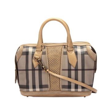 Burberry House Check Canvas Satchel