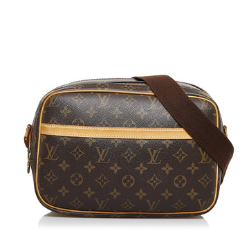 LOUIS VUITTON Monogram Reporter PM Crossbody Bag