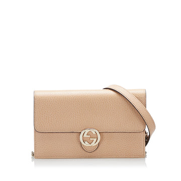 Gucci Interlocking G Wallet On Chain Crossbody Bag