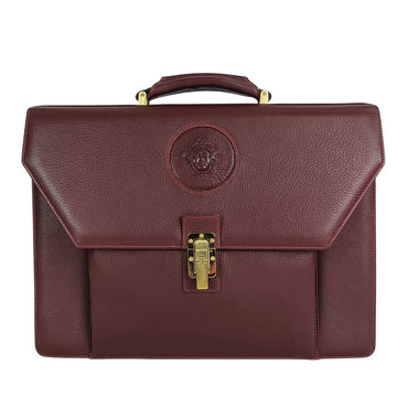 VERSACE Versace Gianni Versace vintage business bag in burgundy leather