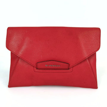 GIVENCHY Givenchy Givenchy Antigona hand clutch in red leather