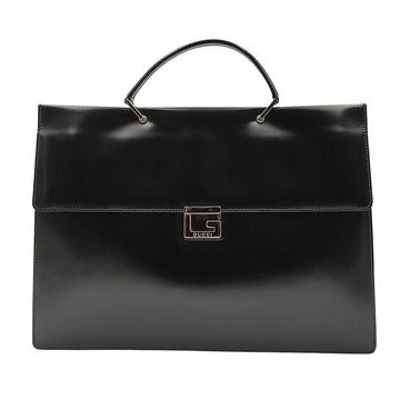 GUCCI Gucci Gucci business handbag in black leather