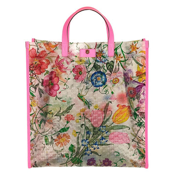 GUCCI tote model handbag in PVC with Flora print