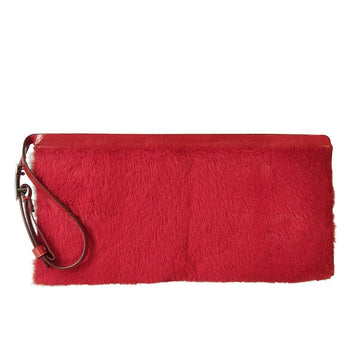 GUCCI hand clutch in lapin fur