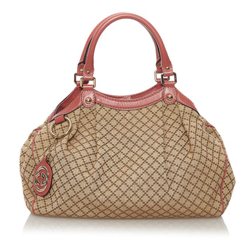 Gucci Diamante Sukey Canvas Shoulder Bag