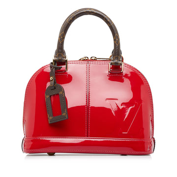 LOUIS VUITTON Vernis Miroir Alma BB Satchel