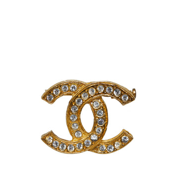 CHANEL CC Rhinestone Brooch Costume Brooch