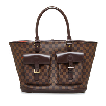 LOUIS VUITTON Damier Ebene Manosque GM Tote Bag