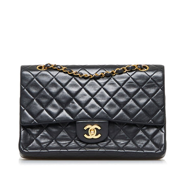 CHANEL Medium Classic Lambskin Double Flap Shoulder Bag