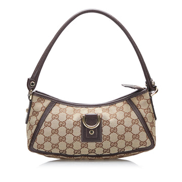 Gucci GG Canvas Abbey D-Ring Pochette Baguette