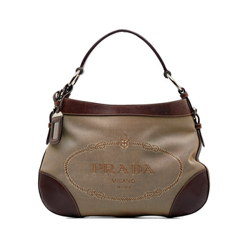 PRADA Canapa Logo Shoulder Bag