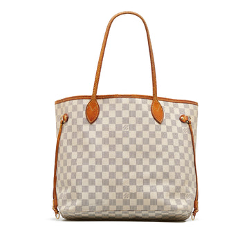 LOUIS VUITTON Damier Azur Neverfull MM Tote Bag