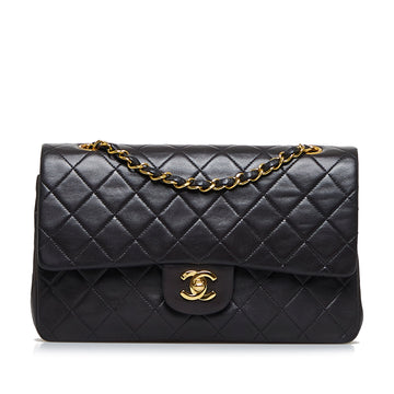 CHANEL Medium Classic Lambskin Double Flap Shoulder Bag