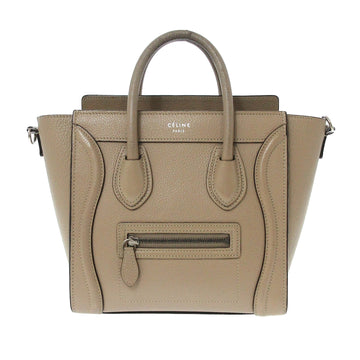 Celine Nano Luggage Tote Leather Satchel