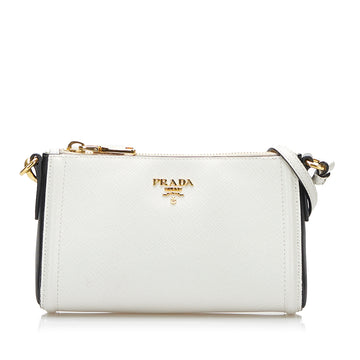 Prada Saffiano Lux Pochette Baguette