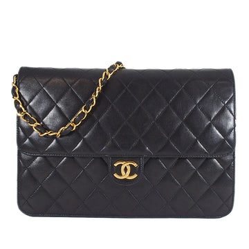 Chanel Medium Classic Lambskin Single Flap Crossbody Bag