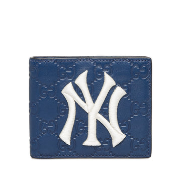 GUCCINY Yankees Patch ssima Bifold Wallet Small Wallets