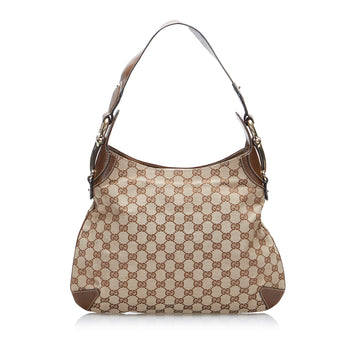 Gucci GG Canvas Horsebit Creole Hobo Bag