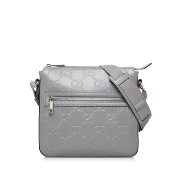 GUCCI Embossed GG Crossbody Bag