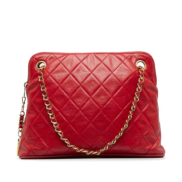 CHANEL Quilted Lambskin Shoulder Bag