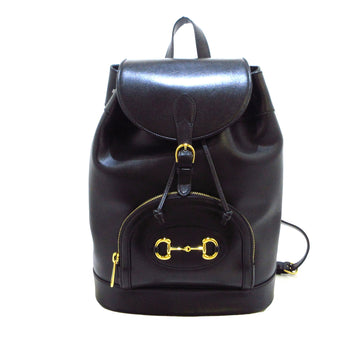 GUCCI Horsebit 1955 Leather Backpack