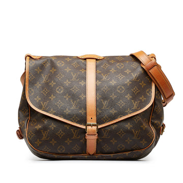 LOUIS VUITTON Monogram Saumur 35 Crossbody Bag