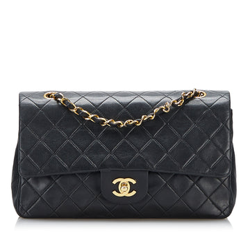 Chanel Small Classic Lambskin Double Flap Shoulder Bag