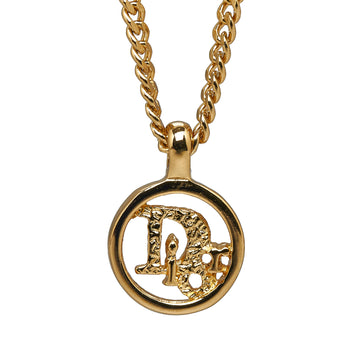 DIOR Gold-Tone Pendant Necklace Costume Necklace