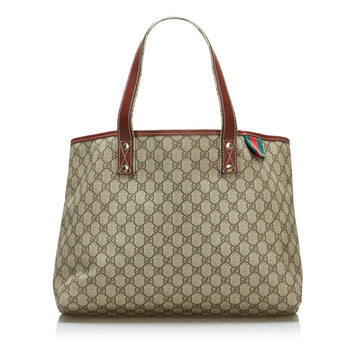 Gucci Medium GG Supreme Web Loop Tote Bag