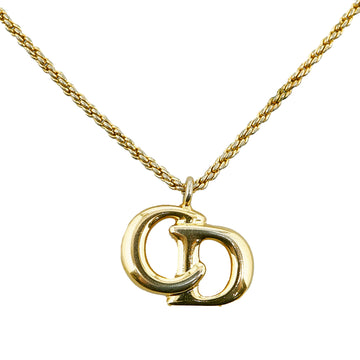 DIOR Logo Pendant Necklace Costume Necklace