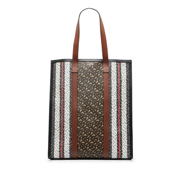 BURBERRY Monogram Stripe E Tote Bag