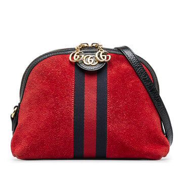 GUCCI Small Suede Ophidia Crossbody Crossbody Bag