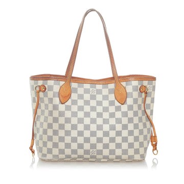 Louis Vuitton Damier Azur Neverfull PM Tote Bag