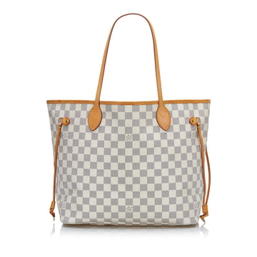 Louis Vuitton Damier Azur Neverfull MM Tote Bag