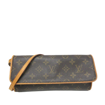 LOUIS VUITTON Monogram Pochette Twin GM Crossbody Bag