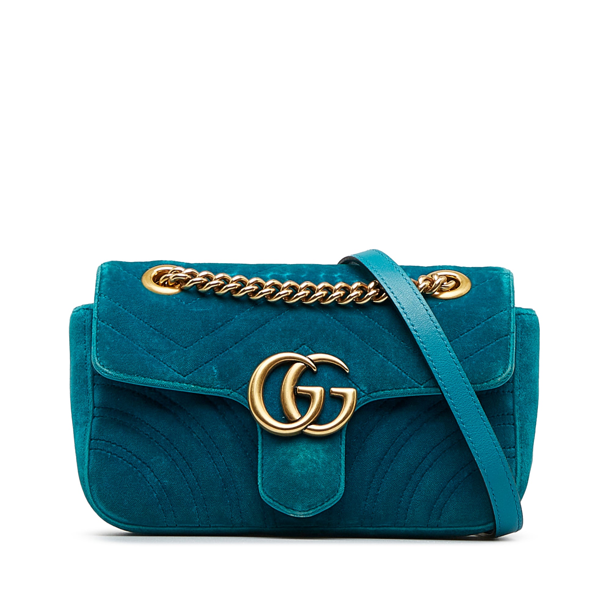 Gucci marmont 2025 petrol blue