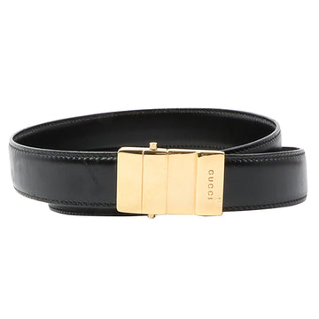 GUCCI Logo Buckle Belt Black