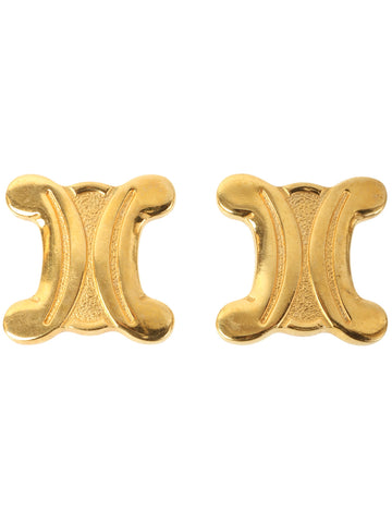 CELINE Macadam Plate Earrings