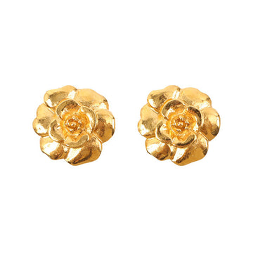 Chanel Camellia Motif Earrings