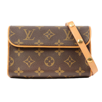 Louis Vuitton 2004 Made Canvas Monogram Pochette Florentine Brown