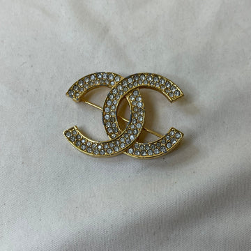 CHANEL Coco Mark Rhinestone Brooch Sku# 51504