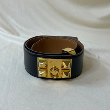 Hermes Black Gold CDC Belt Sku# 47497